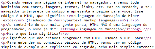 exemplo de código
html